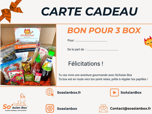 Offrir 3 box